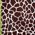 Giraffe Print on Poly Spandex Fabric (Coffee/White) | (4 Way Stretch/Per Yard)