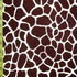 Giraffe Print on Poly Spandex Fabric (Coffee/White) | (4 Way Stretch/Per Yard)
