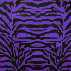Exotic Tiger Print on Nylon Spandex Fabric (Purple/Black) | (4 Way Stretch/Per Yard)