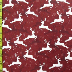 Deer Print on Poly Spandex Fabric | (4 Way Stretch/Per Yard)