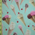 Ice Cream Print on Poly Spandex Fabric | (4 Way Stretch/Per Yard)
