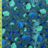 Blue Rose Floral Print on Poly Spandex Fabric | (4 Way Stretch/Per Yard)
