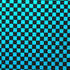 Checkerboard Print on Poly Spandex Fabric (Turquoise/Black) | (4 Way Stretch/Per Yard)