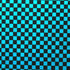Checkerboard Print on Poly Spandex Fabric (Turquoise/Black) | (4 Way Stretch/Per Yard)