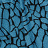 Abstract Print on Black Poly Spandex Fabric (Turquoise/Black) | (4 Way Stretch/Per Yard)