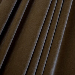 Solid Color Stretch Velvet Fabric (Dark Brown) | (4 Way Stretch/Per Yard)