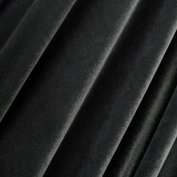Solid Color Stretch Velvet Fabric (Black) | (4 Way Stretch/Per Yard)