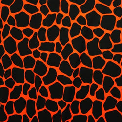 Giraffe Print on Nylon Spandex Fabric | (4 Way Stretch/Per Yard)