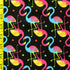 Flamingo Print on Poly Spandex Fabric | (4 Way Stretch/Per Yard)