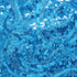 Paisley Sequins on Poly Mesh Fabric (Turquoise/Turquoise) | (Non Stretch/Per Yard)