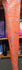 Metallic Foil Lava Swirls (Silver) on Neon Orange Nylon Spandex Fabric | (4 Way Stretch/Per Yard)