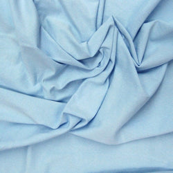 Solid Color Cotton Spandex Fabric (Sky Blue) | (4 Way Stretch/Per Yard)