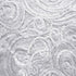 Paisley Sequins on Poly Mesh Fabric (White/White) | (Non Stretch/Per Yard)