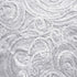 Paisley Sequins on Poly Mesh Fabric (White/White) | (Non Stretch/Per Yard)