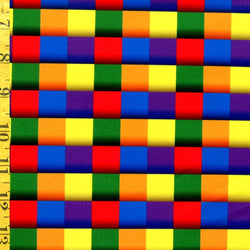 Rainbow Pride Print on Poly Spandex Fabric | (4 Way Stretch/Per Yard)