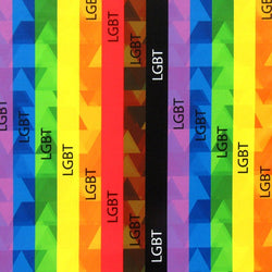 LGBT Pride Print on Poly Spandex Fabric | (4 Way Stretch/Per Yard)