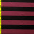 Horizontal Stripes on Poly Spandex Fabric (Red/Black) | (4 Way Stretch/Per Yard)