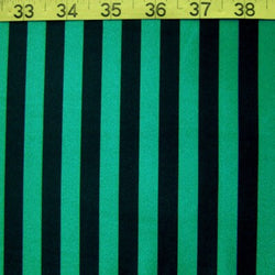 Shiny Vertical Stripes on Nylon Spandex Fabric (Black/Turquoise) | (4 Way Stretch/Per Yard)