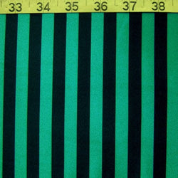 Shiny Vertical Stripes on Nylon Spandex Fabric (Black/Turquoise) | (4 Way Stretch/Per Yard)