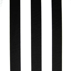 Two Inch (2") Matte Finish Vertical Stripes on Nylon Spandex Fabric (Black/White) | (4 Way Stretch/Per Yard)