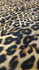 Leopard Print on Poly Spandex Fabric | (4 Way Stretch/Per Yard)