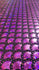 Purple & Black Mermaid Fish Scale on Hologram Foil Spandex w/ Dots Fabric | (4 Way Stretch/Per Yard)
