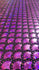 Purple & Black Mermaid Fish Scale on Hologram Foil Spandex w/ Dots Fabric | (4 Way Stretch/Per Yard)