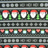 Christmas "Pacman Style" Santa Claus Print on Poly Spandex Fabric | (4 Way Stretch/Per Yard)