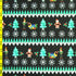 Christmas "Season of Giving" Santa Claus Print on Poly Spandex Fabric | (4 Way Stretch/Per Yard)