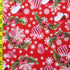 Christmas Bells and Snowflakes Print on Poly Spandex Fabric | (4 Way Stretch/Per Yard)