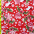 Christmas Bells and Snowflakes Print on Poly Spandex Fabric | (4 Way Stretch/Per Yard)