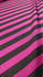 0.5" (Half Inch) Vertical Stripes on Poly Spandex Fabric (Black/Fuchsia) | (4 Way Stretch/Per Yard)