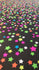 Neon Lights Stars on Nylon Spandex Fabric | (4 Way Stretch/Per Yard)