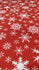 Christmas Snowflakes Print (White/Crimson) on Poly Spandex Fabric | (4 Way Stretch/Per Yard)