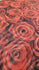Roses on Printed Poly Mesh Fabric | (4 Way Stretch/Per Yard)