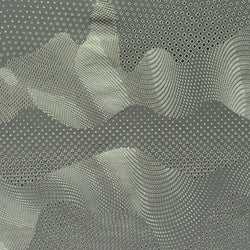 Activewear Abstract Print on Nylon Spandex Fabric (Silver) | (4 Way Stretch/Per Yard)