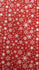 Christmas Snowflakes Print (White/Crimson) on Poly Spandex Fabric | (4 Way Stretch/Per Yard)