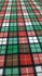 Christmas Diamond Plaid Print on Poly Spandex Fabric | (4 Way Stretch/Per Yard)
