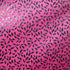 Shiny Foil Vine Leaves on Hot Pink Nylon Spandex Fabric | (4 Way Stretch/Per Yard)