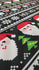 Christmas "Pacman Style" Santa Claus Print on Poly Spandex Fabric | (4 Way Stretch/Per Yard)