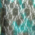 Shiny Turquoise Foil on a Tie Dyed Lace (Teal/Coffee) | (2 Way Stretch/Per Yard)