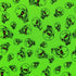 Skulls Printed on Poly Mesh Fabric (Neon Green) | (4 Way Stretch/Per Yard)