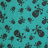 Skulls and Bones Printed on Poly Mesh Fabric (Turquoise) | (4 Way Stretch/Per Yard)