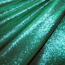 Lame Fabric with Metal Coating (Kelly Green) | (2 Way Stretch/Per Yard)