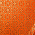 Paisley Printed with Foil on Poly Spandex Fabric (Silver/Orange) | (4 Way Stretch/Per Yard)