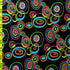 Trippy Inverse Dots Printed on Poly Spandex Fabric | (4 Way Stretch/Per Yard)