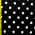 Classic Polka Dot Print on Poly Spandex Fabric (White/Black) | (4 Way Stretch/Per Yard)