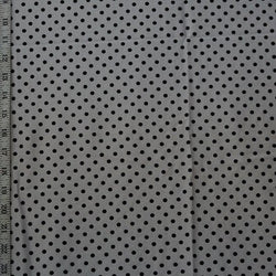 Flocked Polka Dot Print on Nylon Spandex Fabric (Black/White) | (4 Way Stretch/Per Yard)