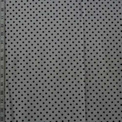 Flocked Polka Dot Print on Nylon Spandex Fabric (Black/White) | (4 Way Stretch/Per Yard)