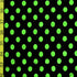 Saint Patrick Theme Polka Dot Print on Poly Spandex Fabric (Green/Black) | (4 Way Stretch/Per Yard)